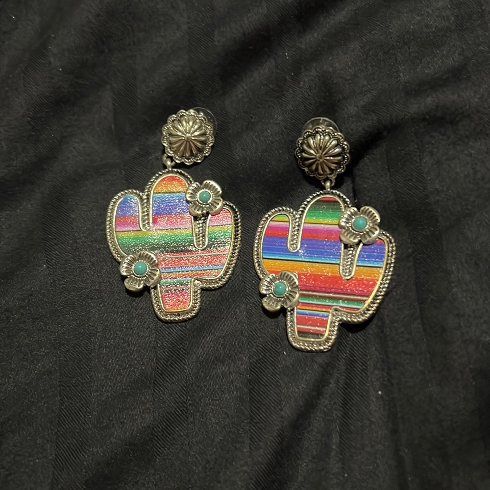 Cactus earrings